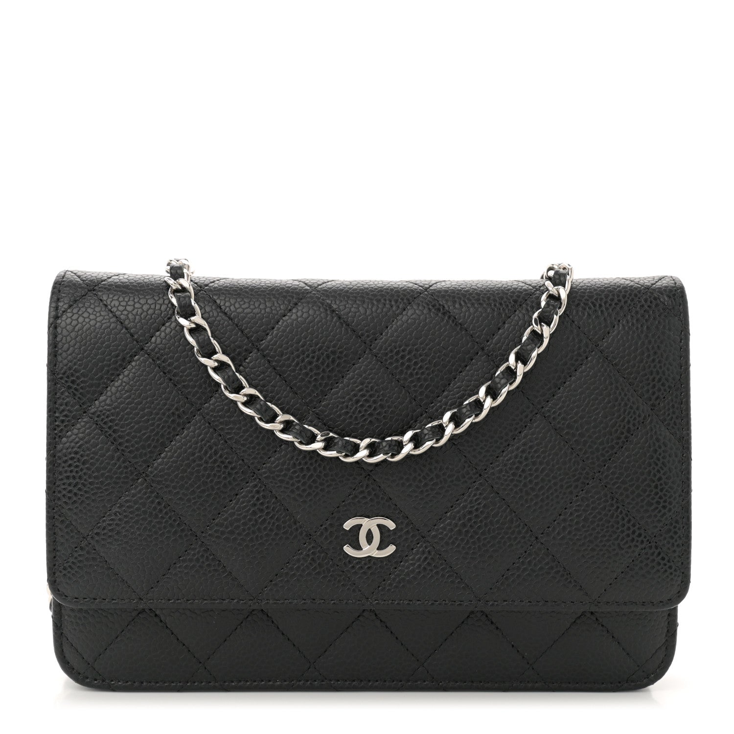 Chanel Caviar Quilted Wallet on Chain WOC Black 1 of 12