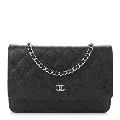 Chanel Caviar Quilted Wallet on Chain WOC Black 1 of 12