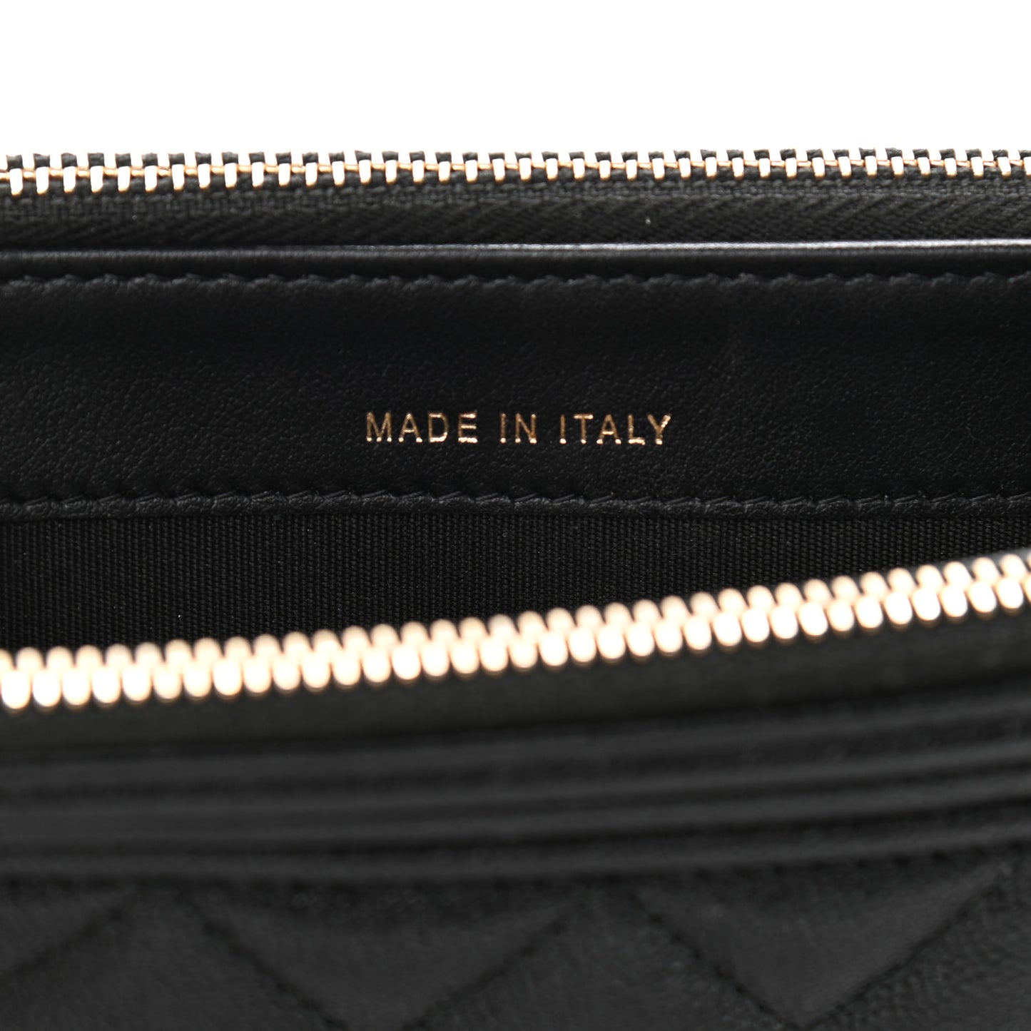 Caviar Quilted Small Boy Clutch With Chain Black