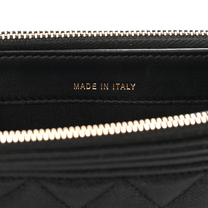 Chanel Caviar Quilted Small Boy Clutch With Chain Black 9 of 15
