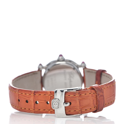 Chopard Stainless Steel Alligator 5 Diamond Pink Sapphire 26mm Happy Sport Quartz Watch 4 of 9
