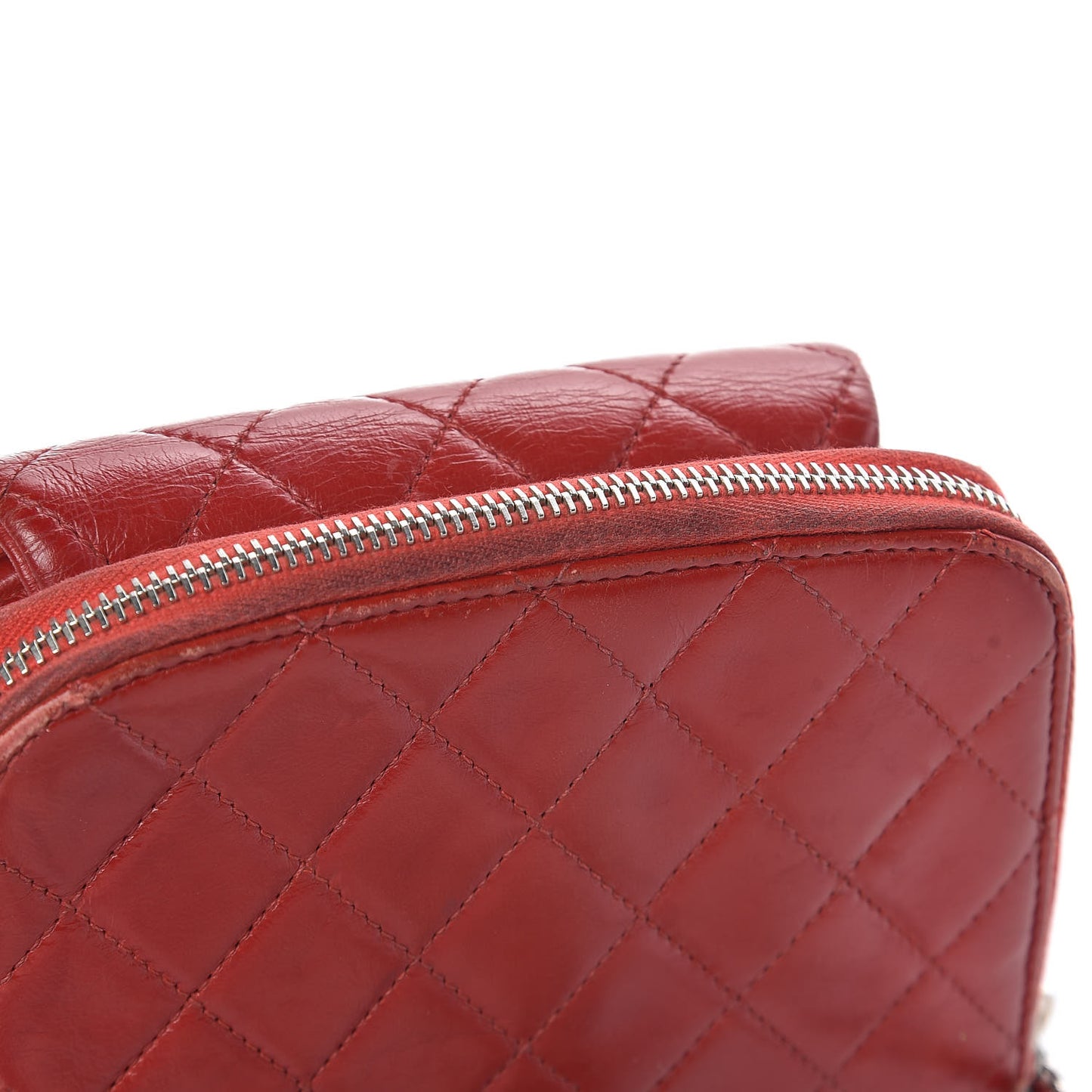 Lambskin Quilted WOC Mini Flap Red