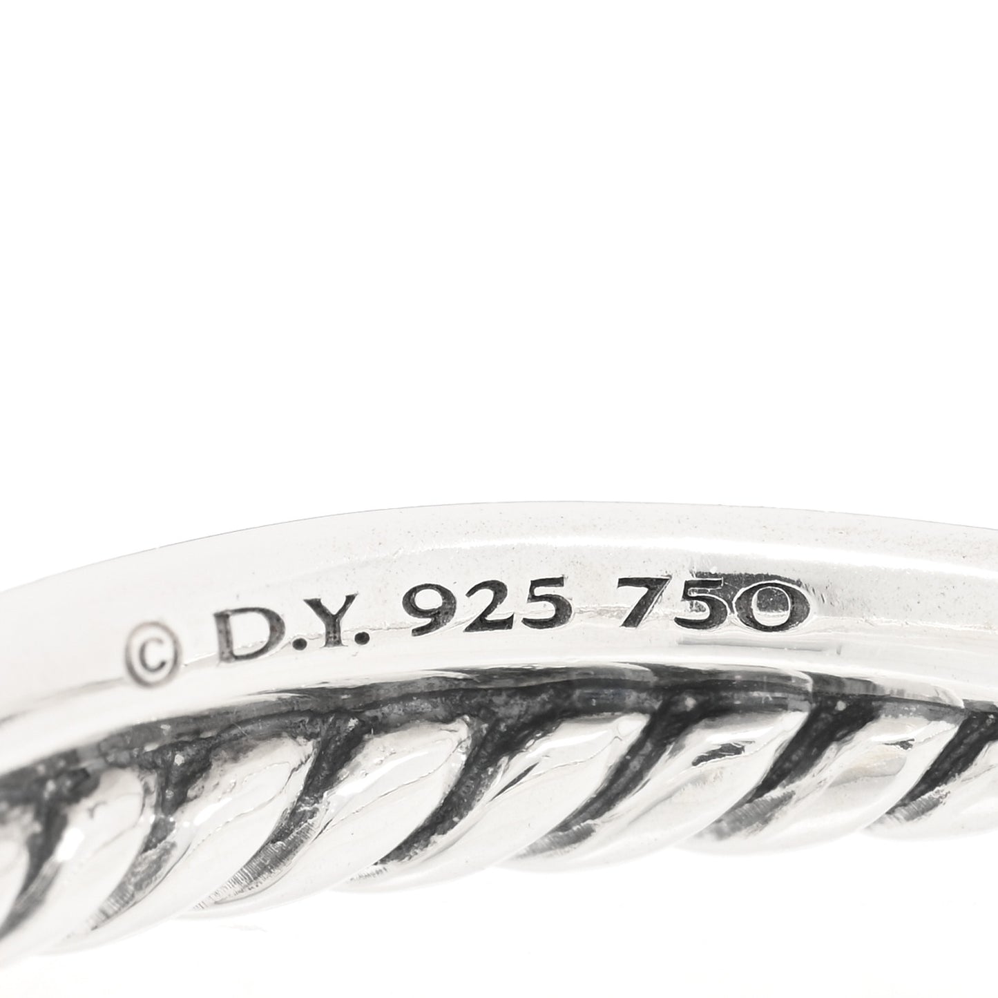 Sterling Silver 18K Yellow Gold Petite X Crossover Ring 53 6.5