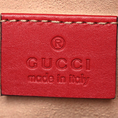 Gucci Calfskin Matelasse GG Marmont Belt Bag 75 30 Hibiscus Red 7 of 16
