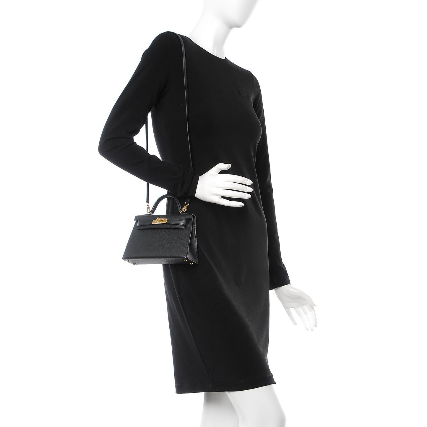 Epsom Mini Kelly Sellier 20 Black