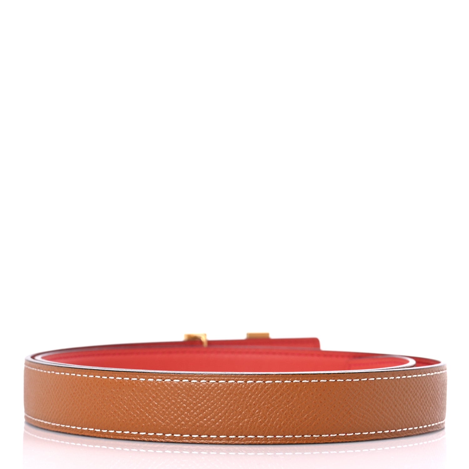 Hermes Swift Epsom 24mm Mini Constance H Belt 85 Sanguine Gold 2 of 5