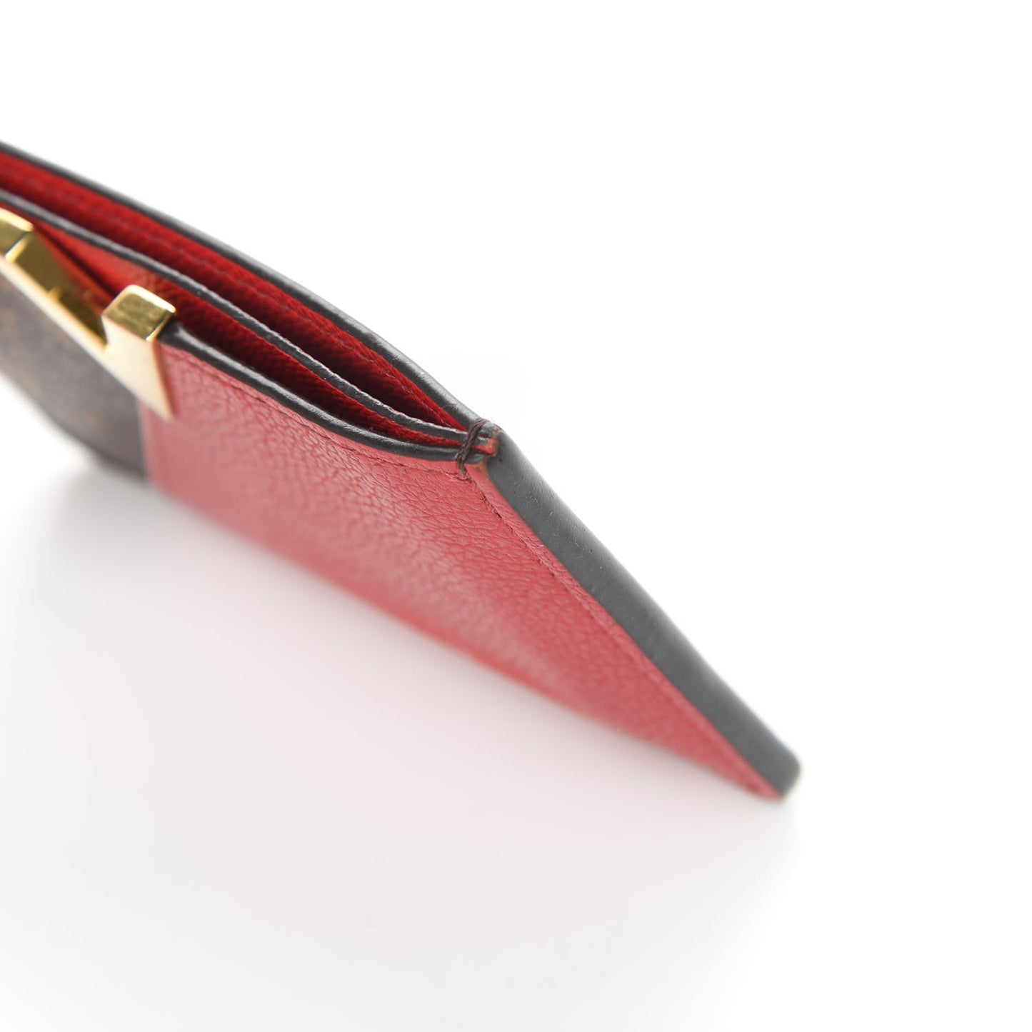 Calfskin Monogram Kimono Tote Card Holder Cherry