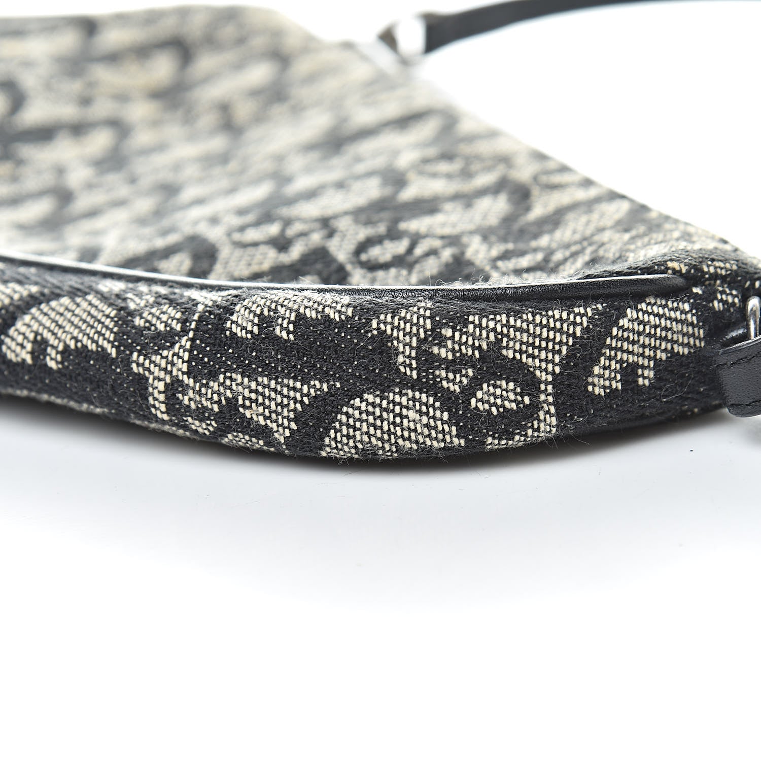 Christian Dior Monogram Mini Saddle Pochette Black 10 of 12