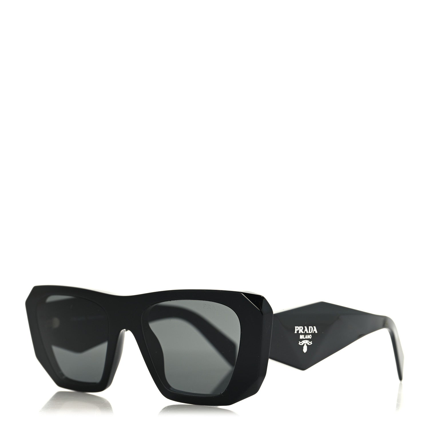 Prada Acetate Symbole Sunglasses SPR B18 Black 1 of 6