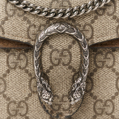 Gucci GG Supreme Monogram Super Mini Dionysus Shoulder Bag Taupe 7 of 14