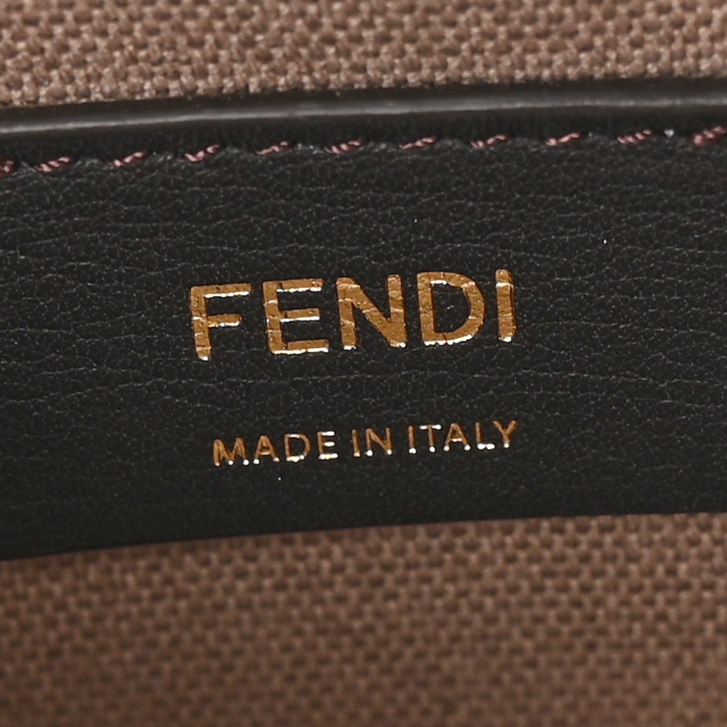 Fendi Kuban Canvas Vitello King F is Fendi FF Embroidered Mini Mon Tresor Bucket Bag Tartufo Ebano Multicolor 7 of 10
