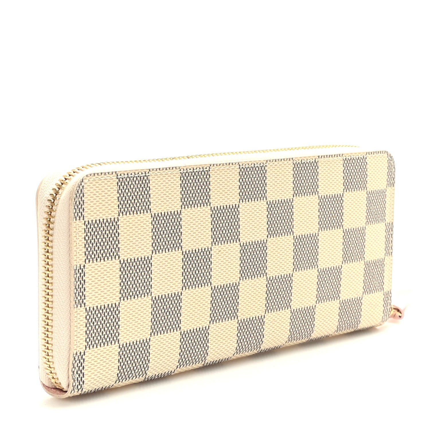 Louis Vuitton Damier Azur Clemence Wallet Rose Ballerine 3 of 7