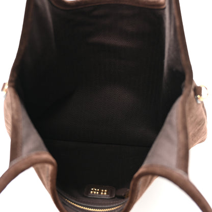 Miu Miu Camoscio Ivy Tote Moro 5 of 9