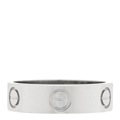 Cartier Platinum 5.5mm LOVE Ring 56 7.5 3 of 4