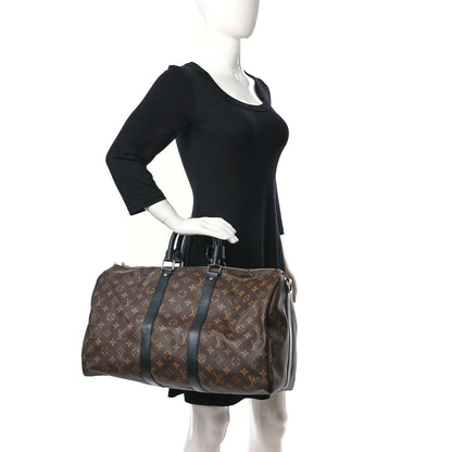 Louis Vuitton Monogram Macassar Keepall Bandouliere 45 2 of 8