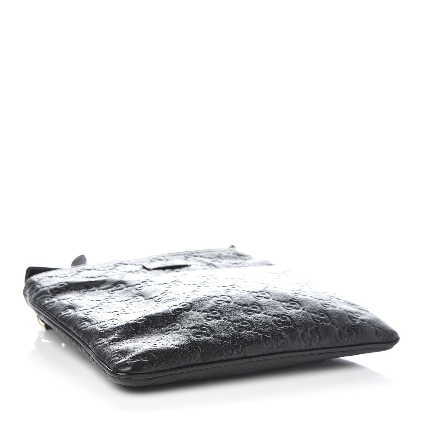 Guccissima Small Flat Messenger Bag Black