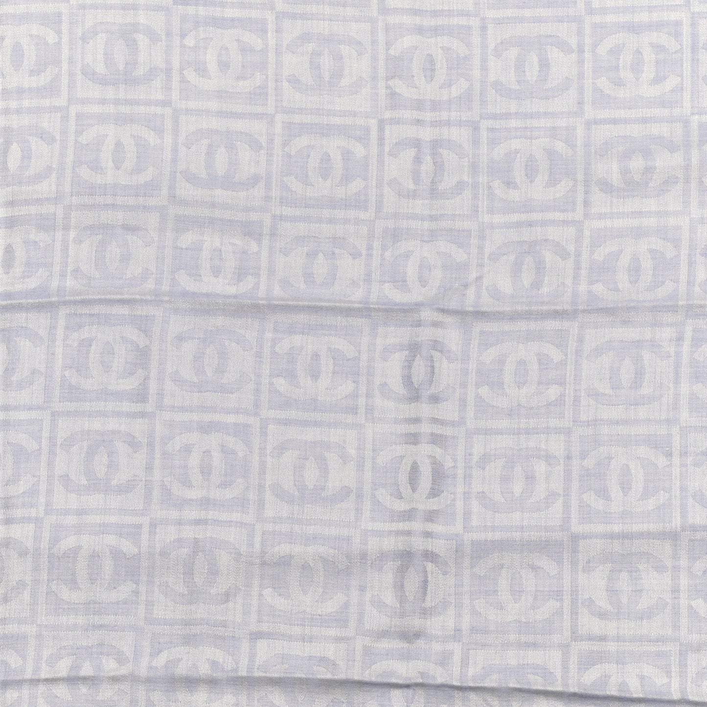 Cashmere Silk CC Scarf Blue