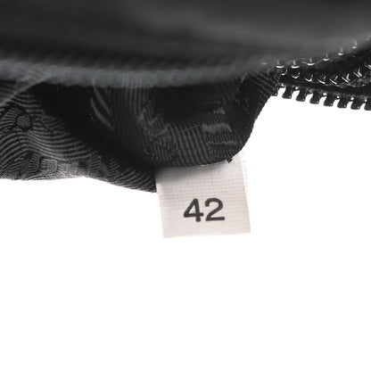 Prada Tessuto Nylon Saffiano Wristlet Black 7 of 7