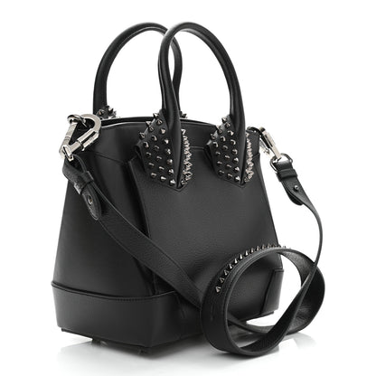 Christian Louboutin Grained Calfskin Spike Small Eloise Tote Black 3 of 10