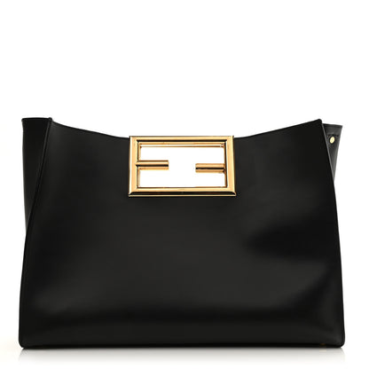 Fendi Vitello King Medium Fendi Way Tote Black 1 of 16