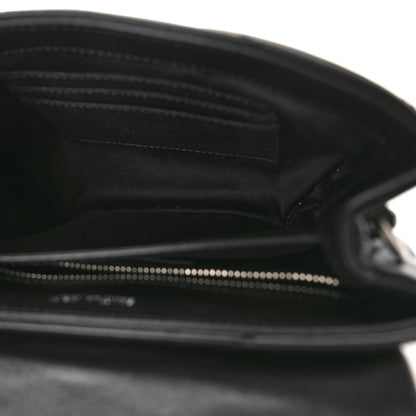 Saint Laurent Calfskin Y Quilted Monogram Toy Loulou Crossbody Bag Black 5 of 8