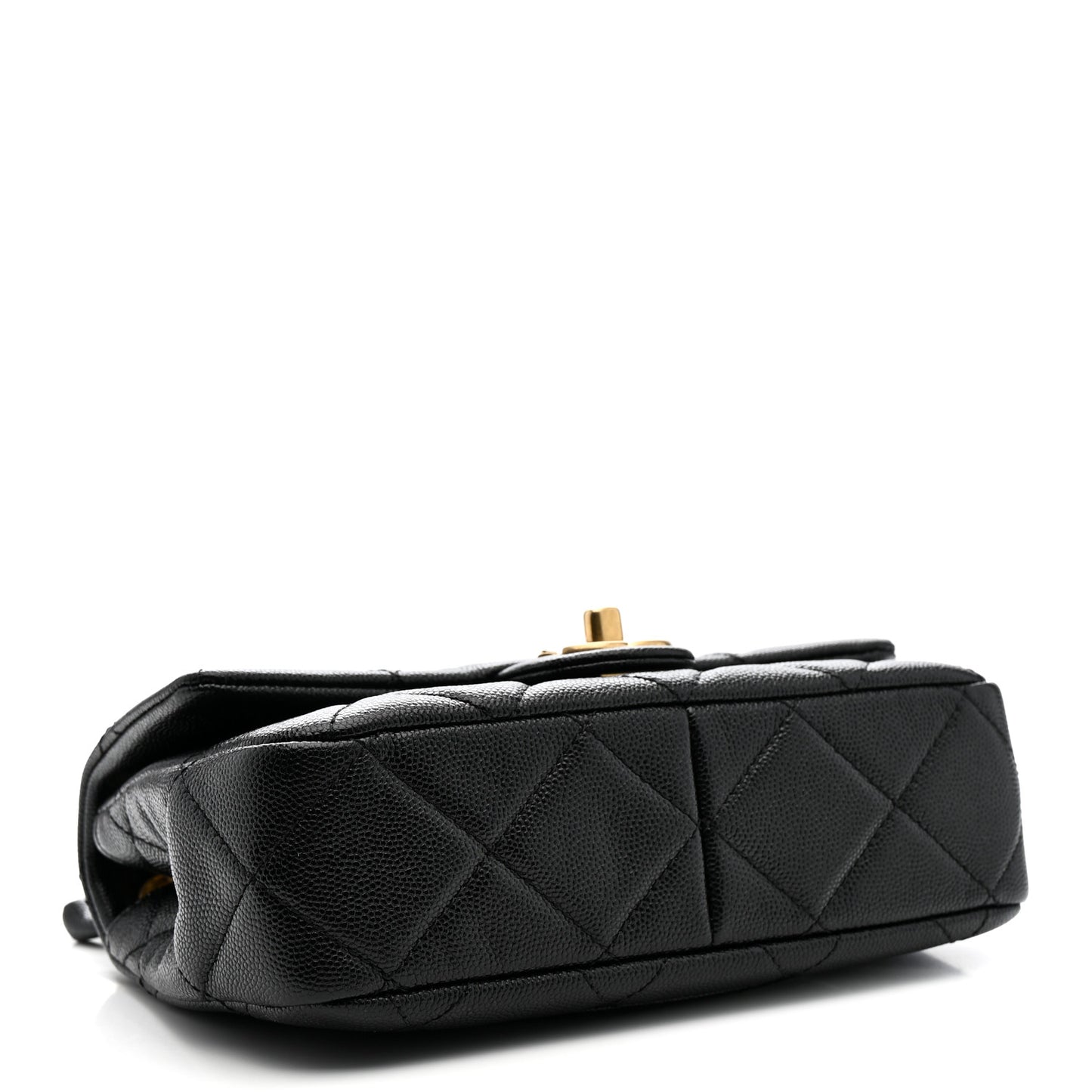 Caviar Quilted Funky Match Mini Flap Black