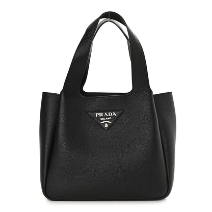 Prada Vitello Daino Soft Medium Dynamique Tote Black 1 of 12