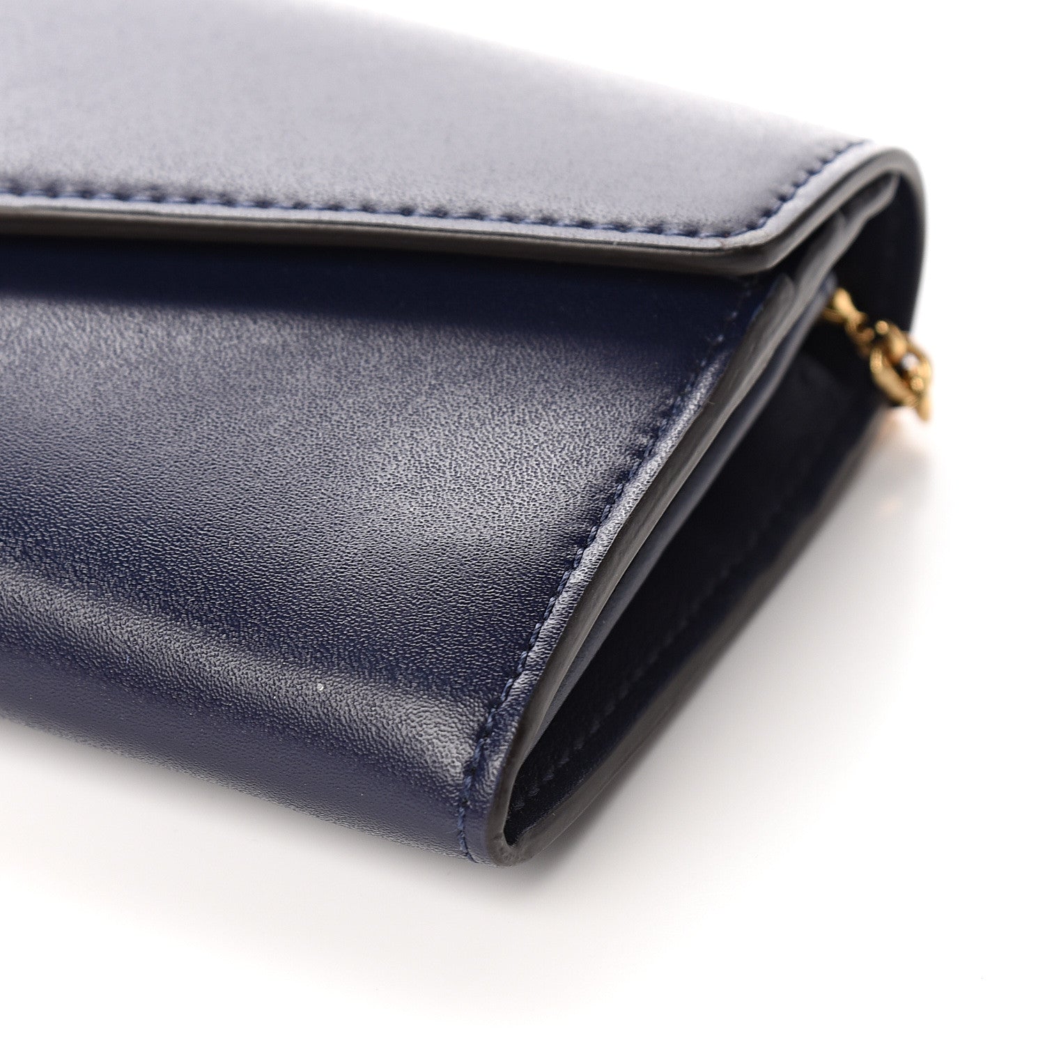 Fendi Vitello Liberty Lucido F is Fendi Continental Envelope Wallet On Chain Blueberry 8 of 9