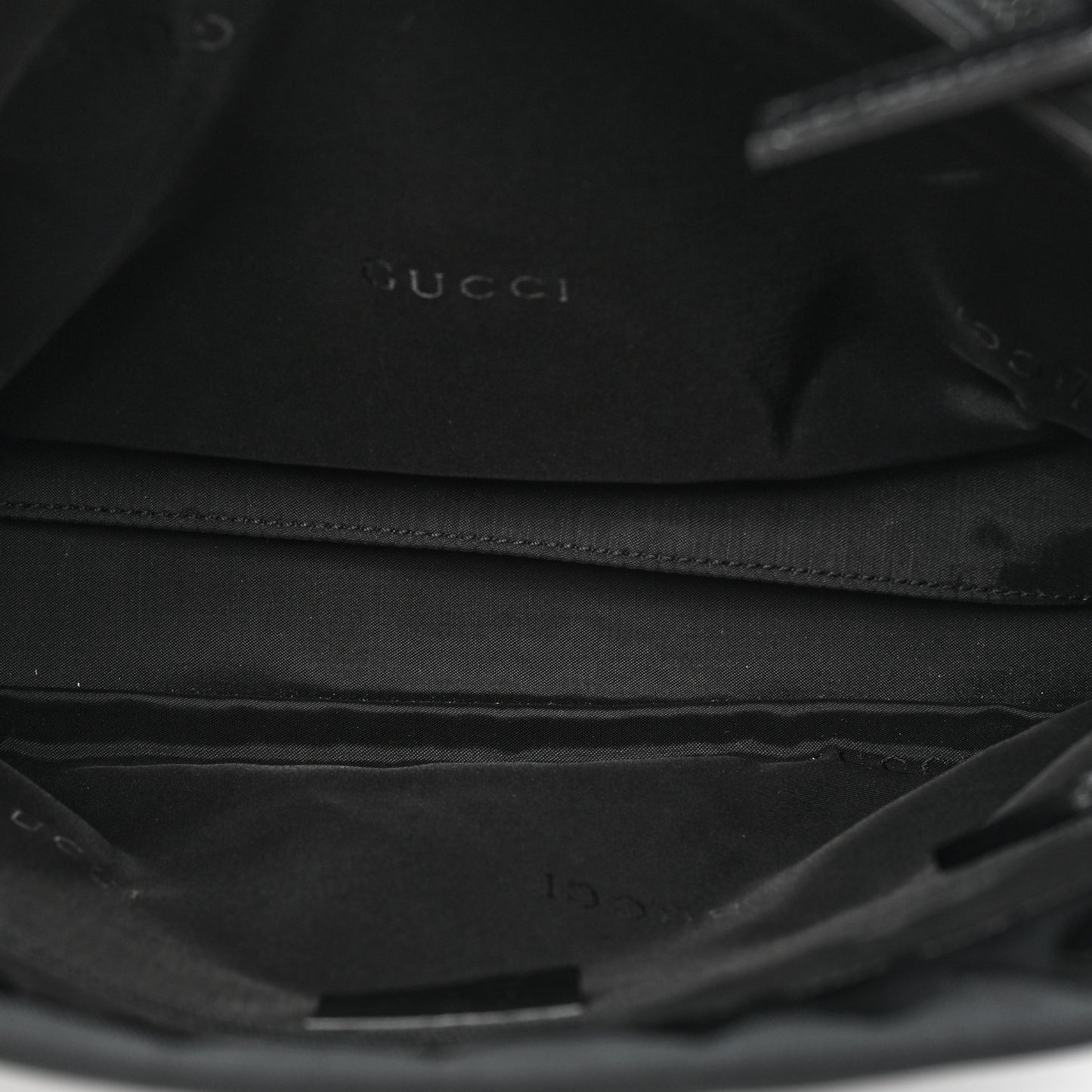 Nylon Bamboo Handle Bag Black