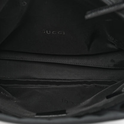 Gucci Nylon Bamboo Handle Bag Black 7 of 10