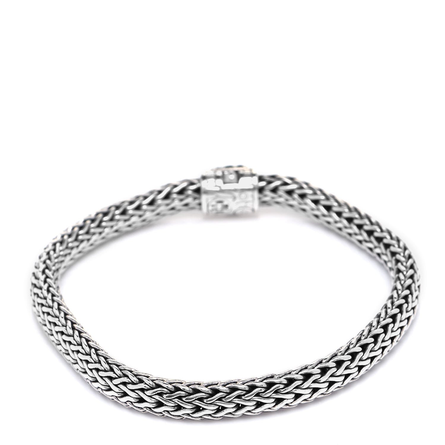 John Hardy Sterling Silver Black Sapphire 6.5mm Classic Chain Bracelet 3 of 6