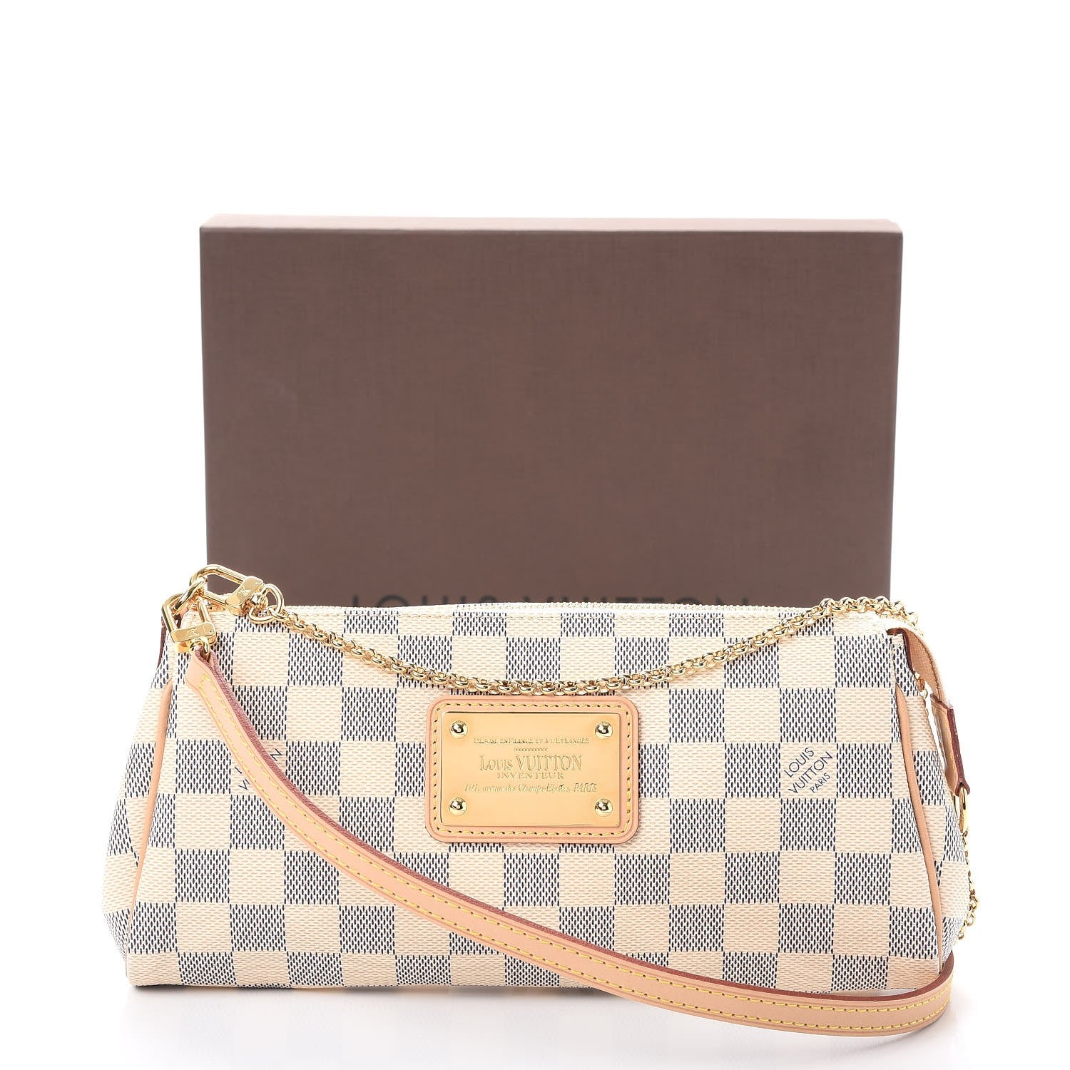 Louis Vuitton Damier Azur Eva Clutch 9 of 9
