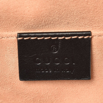 Gucci Calfskin Matelasse GG Marmont Belt Bag 85 34 Black 6 of 9