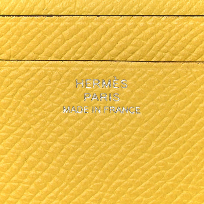 Hermes Epsom City 4CC Card Holder Jaune De Naples 5 of 5