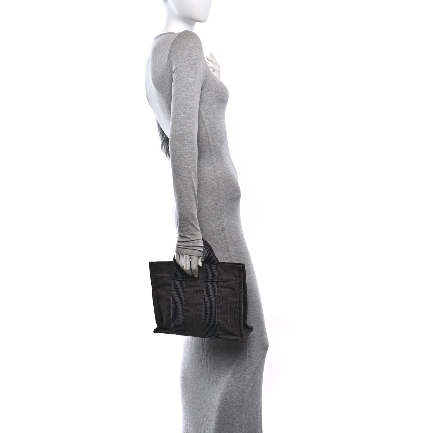 Canvas Herline PM Tote Grey