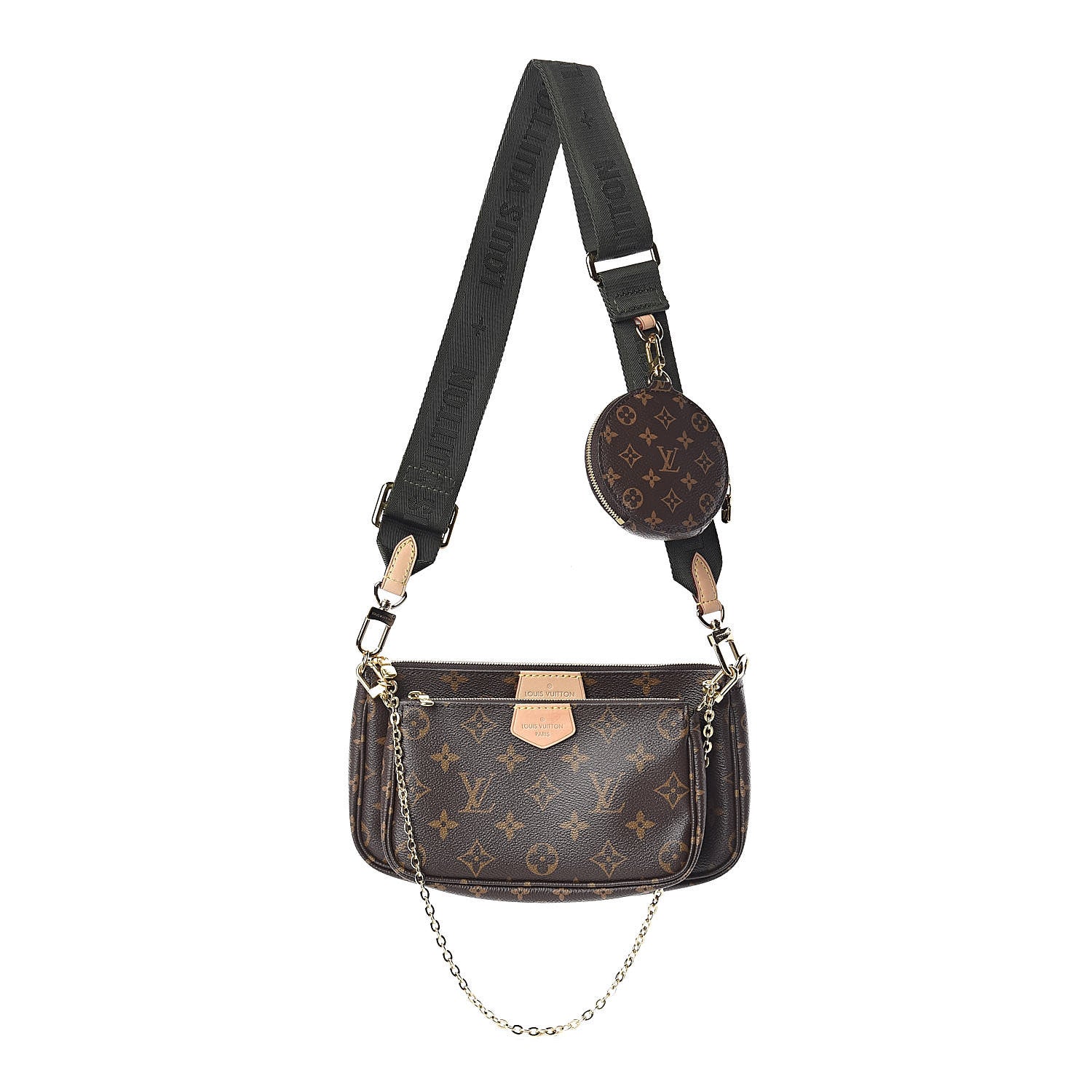 Louis Vuitton Monogram Multi Pochette Accessories Kaki 1 of 10