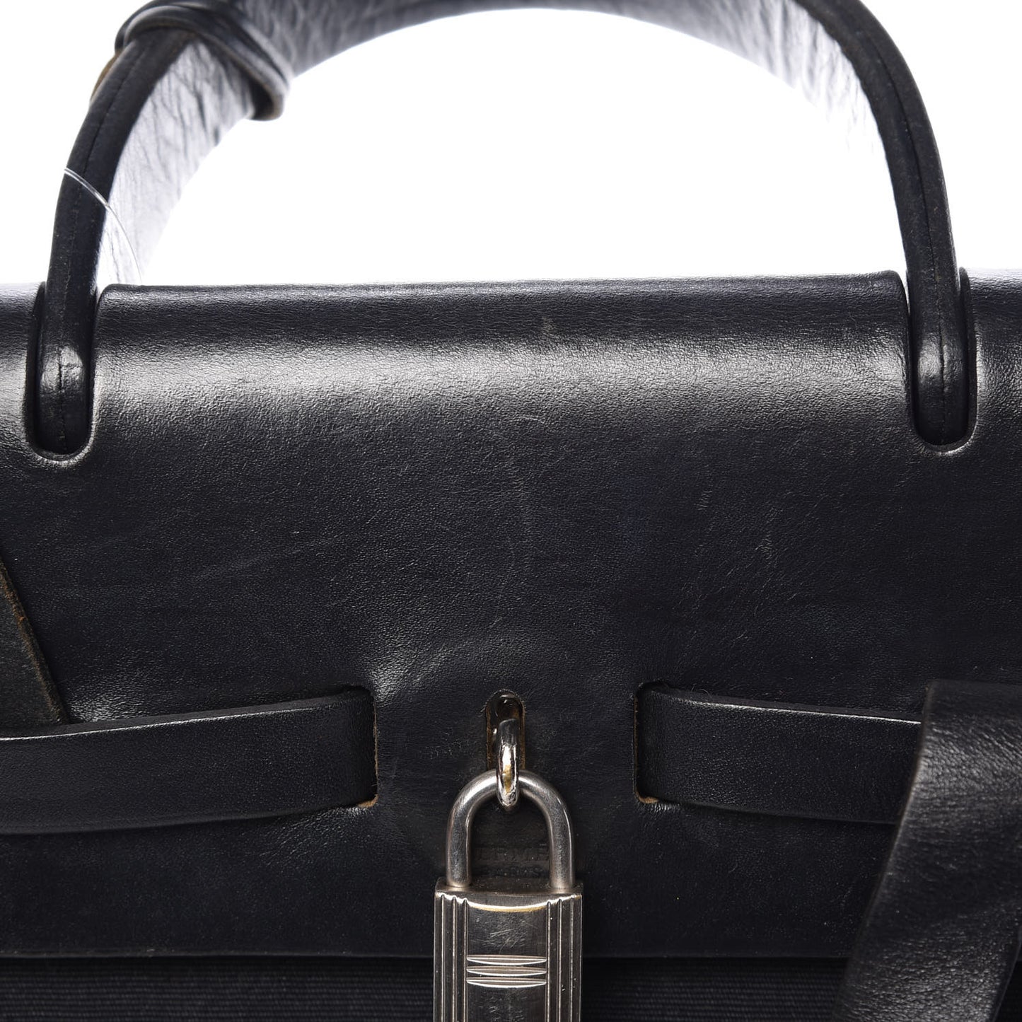 Toile Vache Calfskin Herbag 30 PM Backpack Black