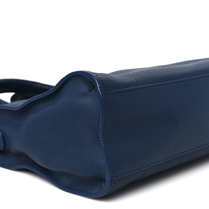 Balenciaga Veau Soyeux Perforated Blackout Hardware S City Bleu Marine 10 of 11