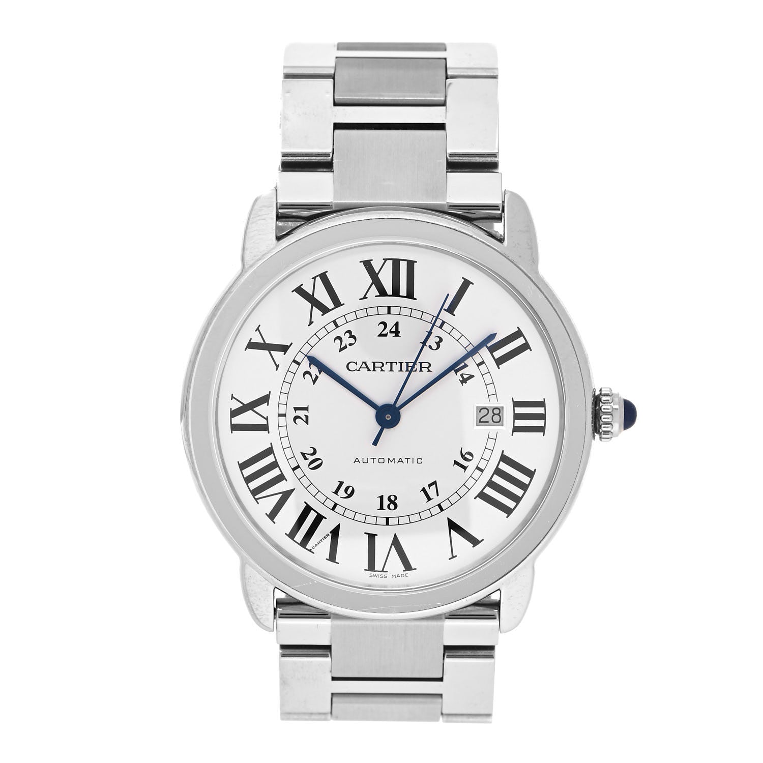 Cartier Stainless Steel 42mm Ronde Solo Automatic Watch 1 of 5