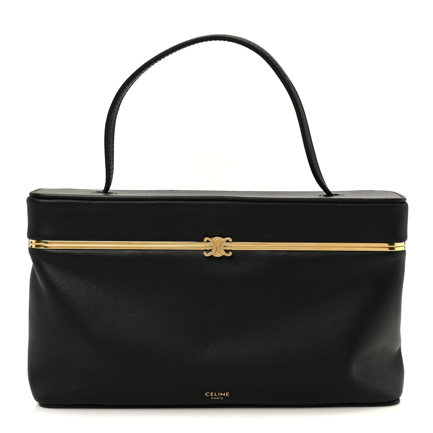 Supple Calfskin Rectangle Bag Black