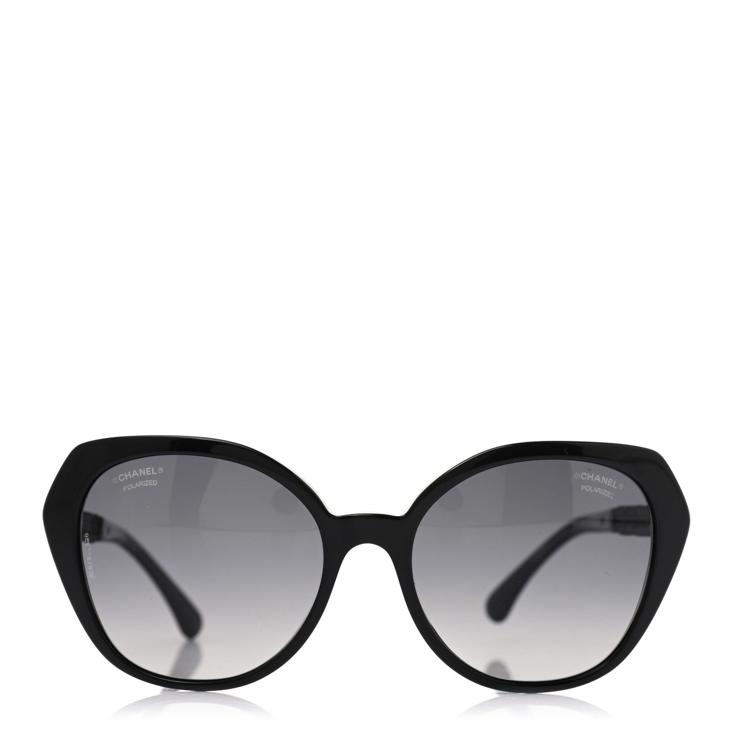 Chanel Acetate Cat Eye 5375 Sunglasses Black 2 of 7