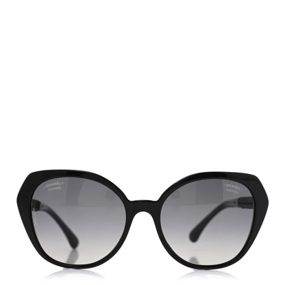 Chanel Acetate Cat Eye 5375 Sunglasses Black 2 of 7