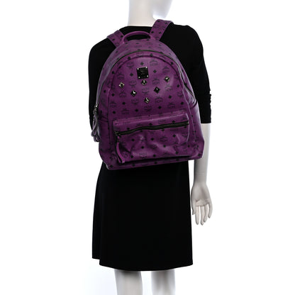 MCM Visetos Medium Sprinkle Stud Stark Backpack Purple 2 of 9