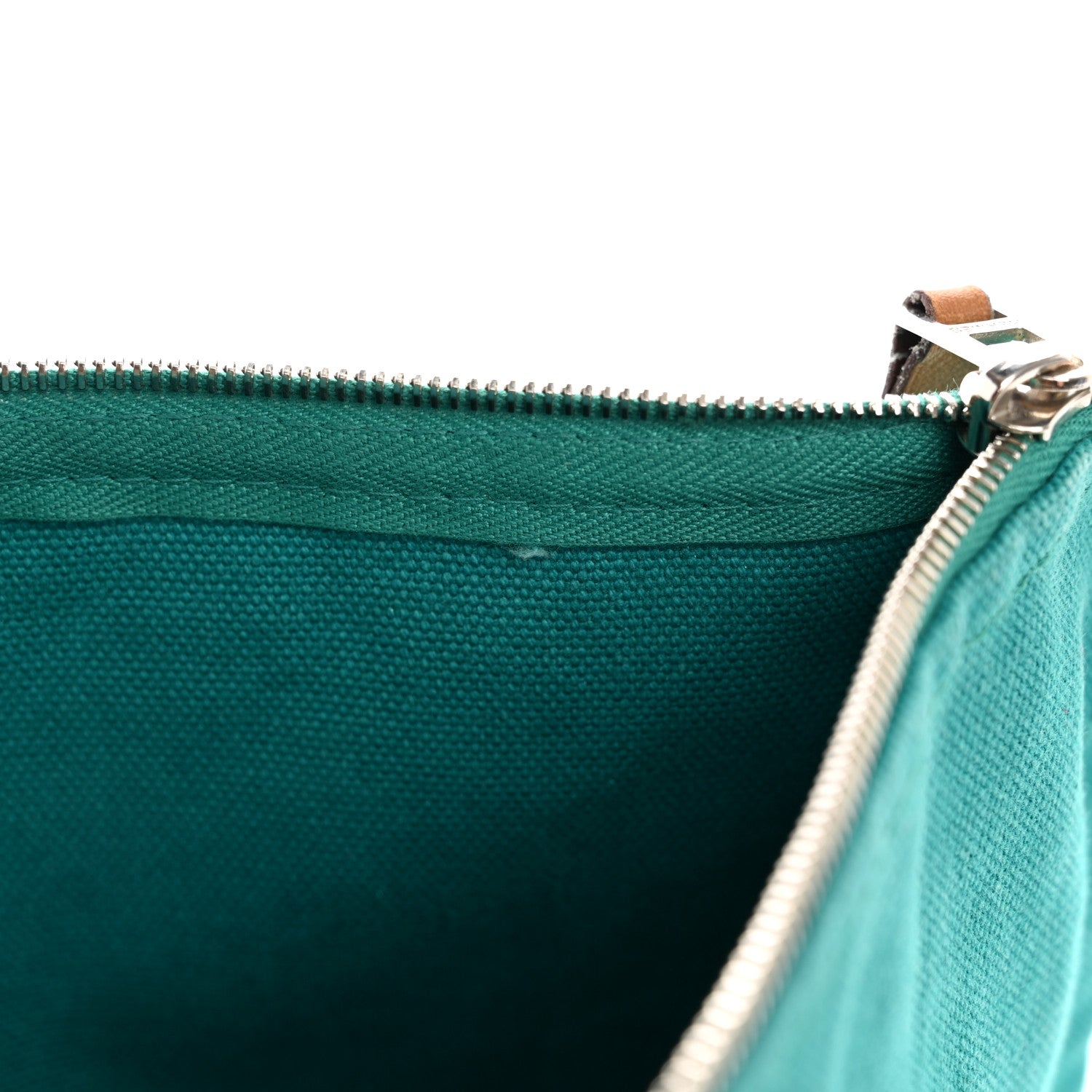 Hermes Toile Small Bain New Yachting Case Bleu Paon 8 of 12