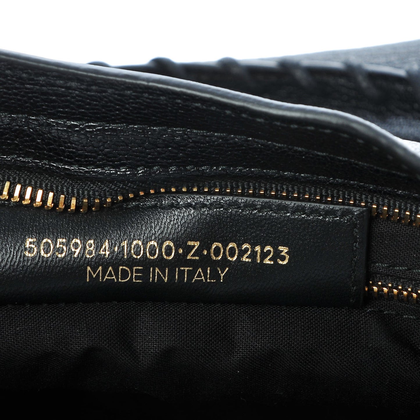 Chevre Gold Metallic Edge Hardware City Black