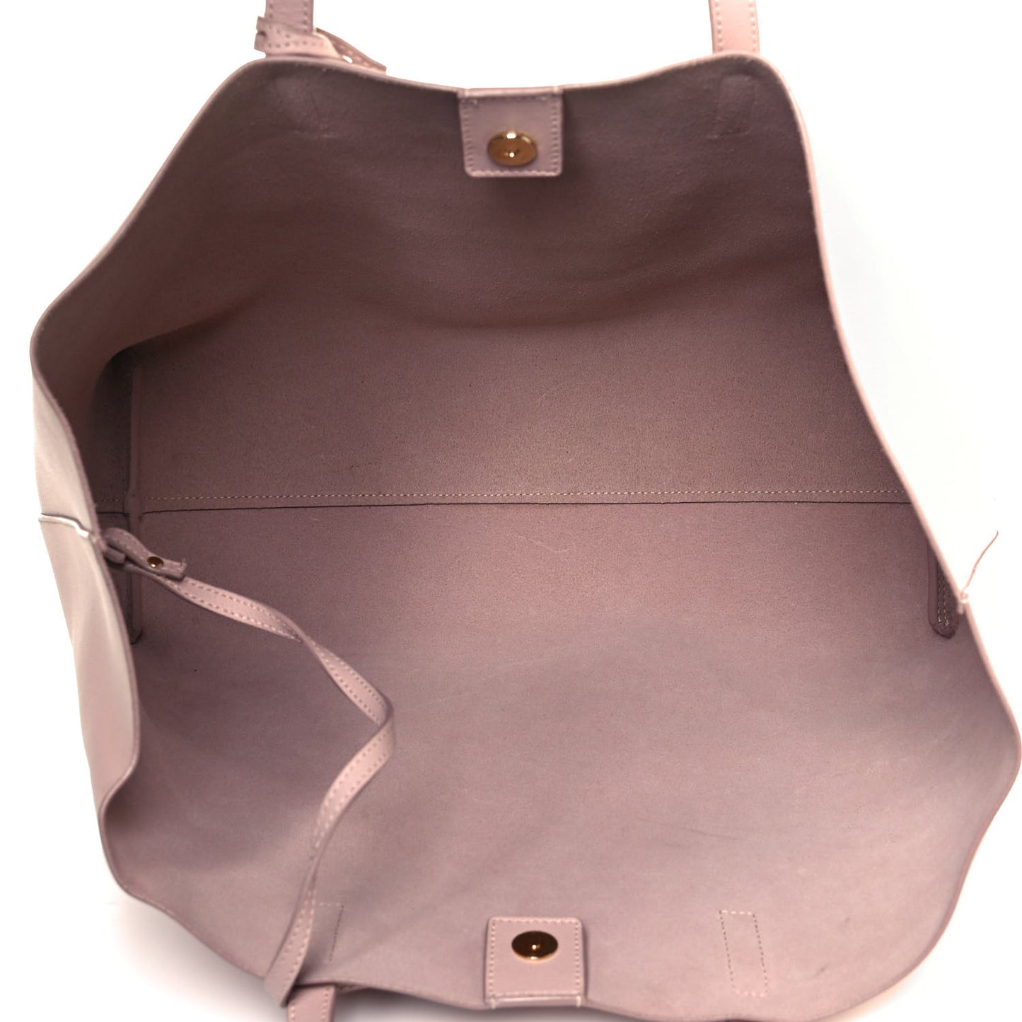 Calfskin Large Shopping Tote Pale Blush