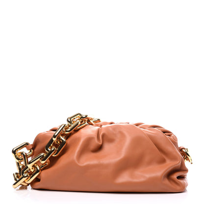 Bottega Veneta Calfskin The Pouch Chain Clay 1 of 9