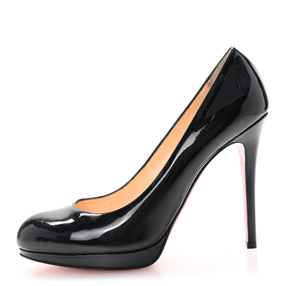 Christian Louboutin Patent New Simple 120 Pumps 38.5 Black 1 of 9