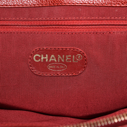 Chanel Caviar Shopper Tote Red 6 of 13
