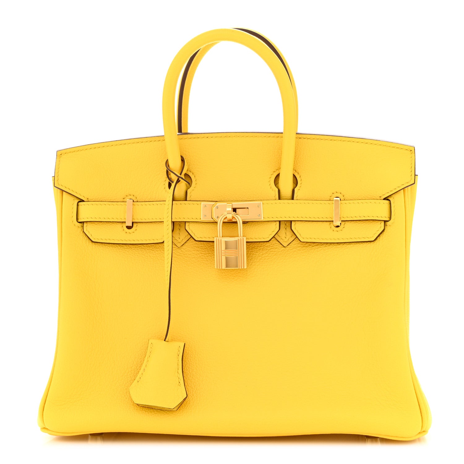 Hermes Taurillon Novillo Birkin 25 Jaune De Naples 1 of 12